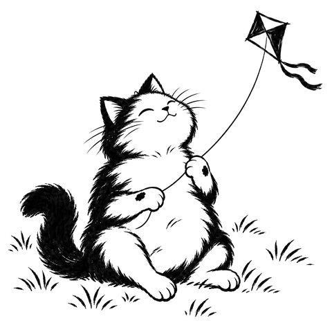 Il gatto Dao – disegno per la carta DAO-004