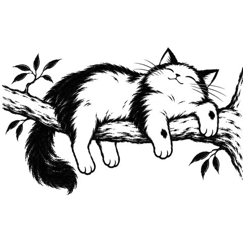 Il gatto Dao – disegno per la carta DAO-012