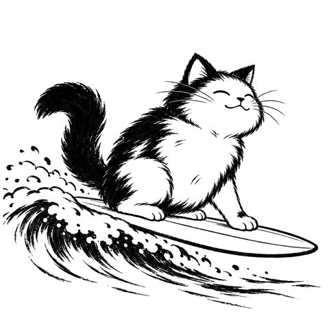 El gato Dao: dibujo de la carta DAO-021