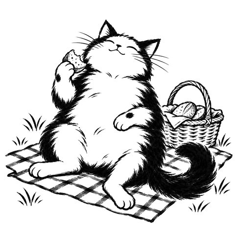 Il gatto Dao – disegno per la carta DAO-025