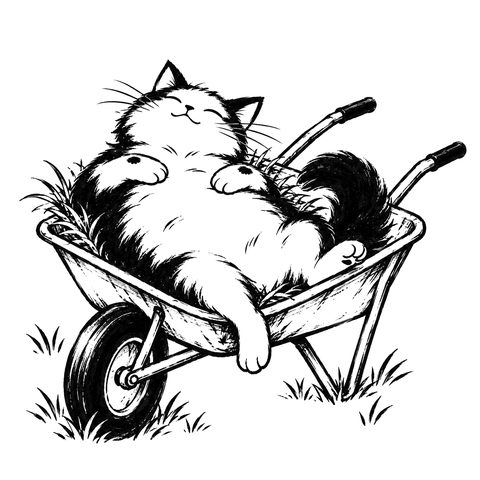 Il gatto Dao – disegno per la carta DAO-026