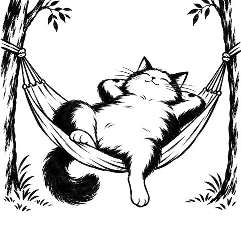 Il gatto Dao – disegno per la carta DAO-051