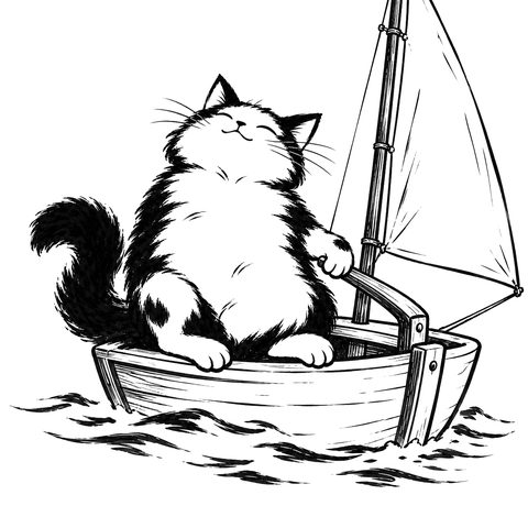 Il gatto Dao – disegno per la carta DAO-058