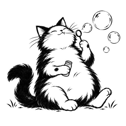 Kater Dao – Zeichnung zur Karte DAO-061