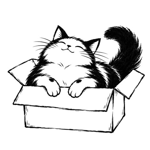 Il gatto Dao – disegno per la carta DAO-064