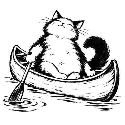 Il gatto Dao – disegno per la carta DAO-077