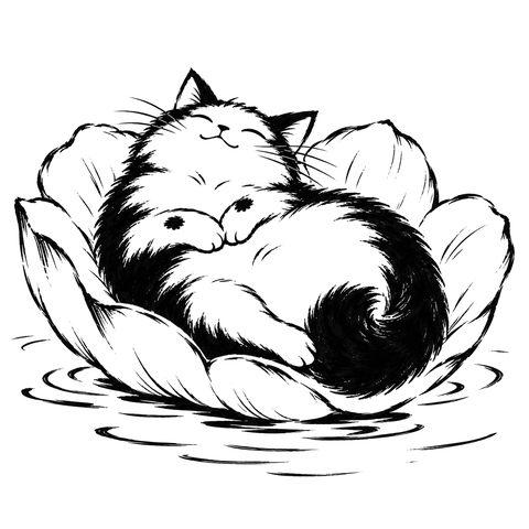 El gato Dao: dibujo de la carta DAO-079